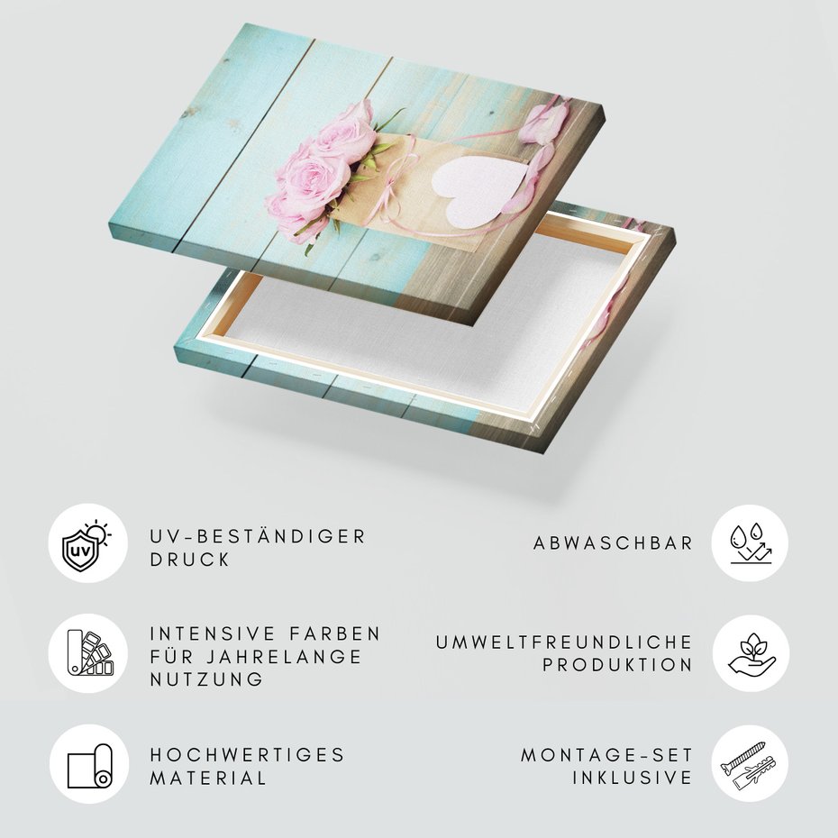 Obraz na płótnie - róże, kwiaty, prezent