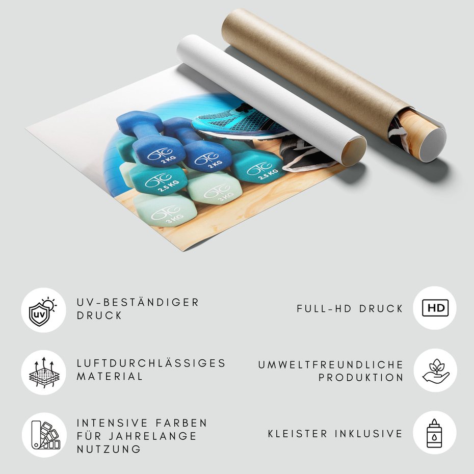 Fototapeta - sport, sprzęt, ćwiczenia