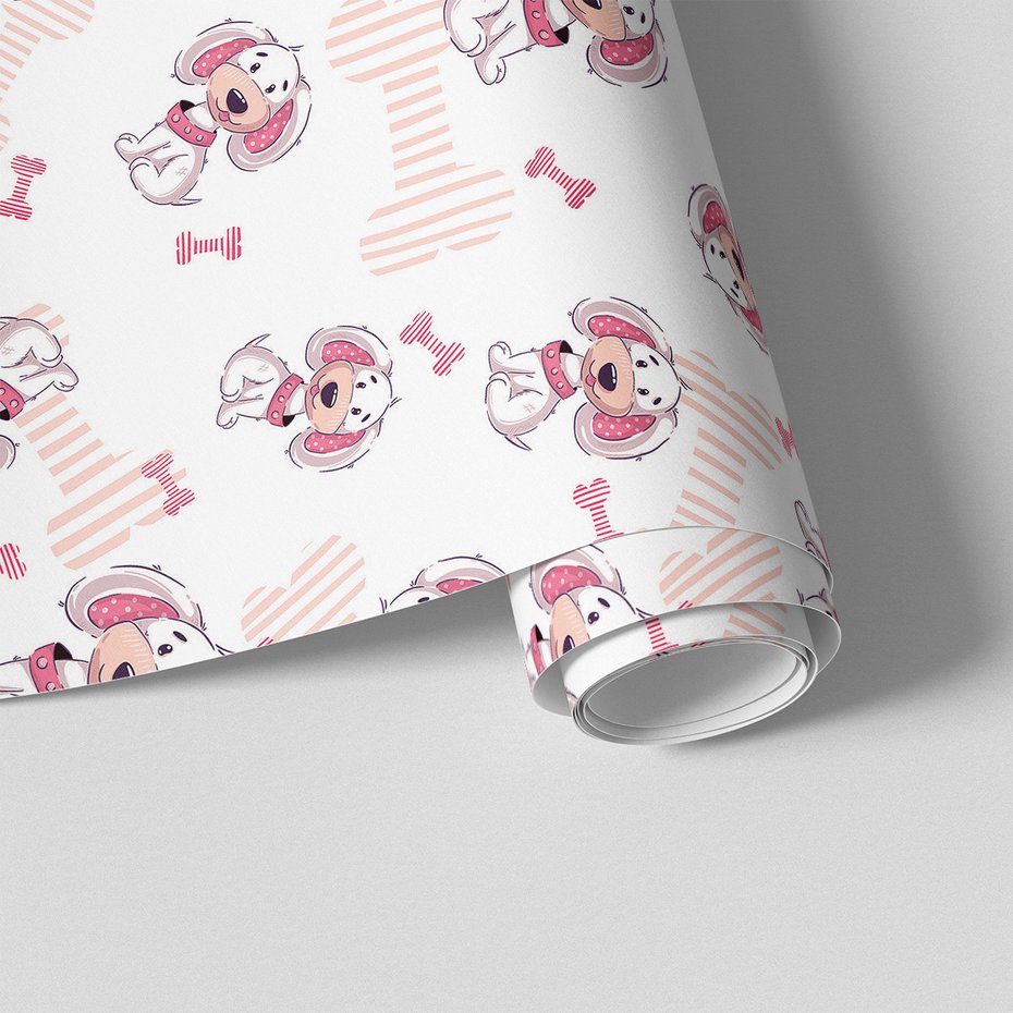 Tapeta - dziecięca, pies, kość,