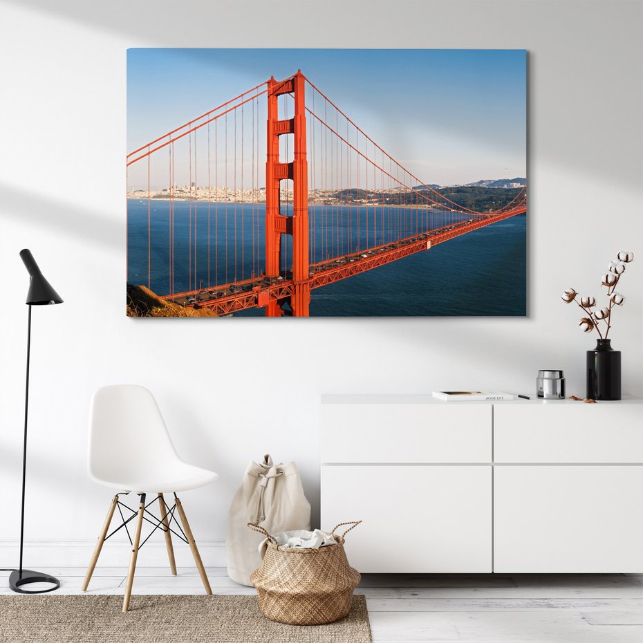 Obraz na płótnie - most, miasto, woda