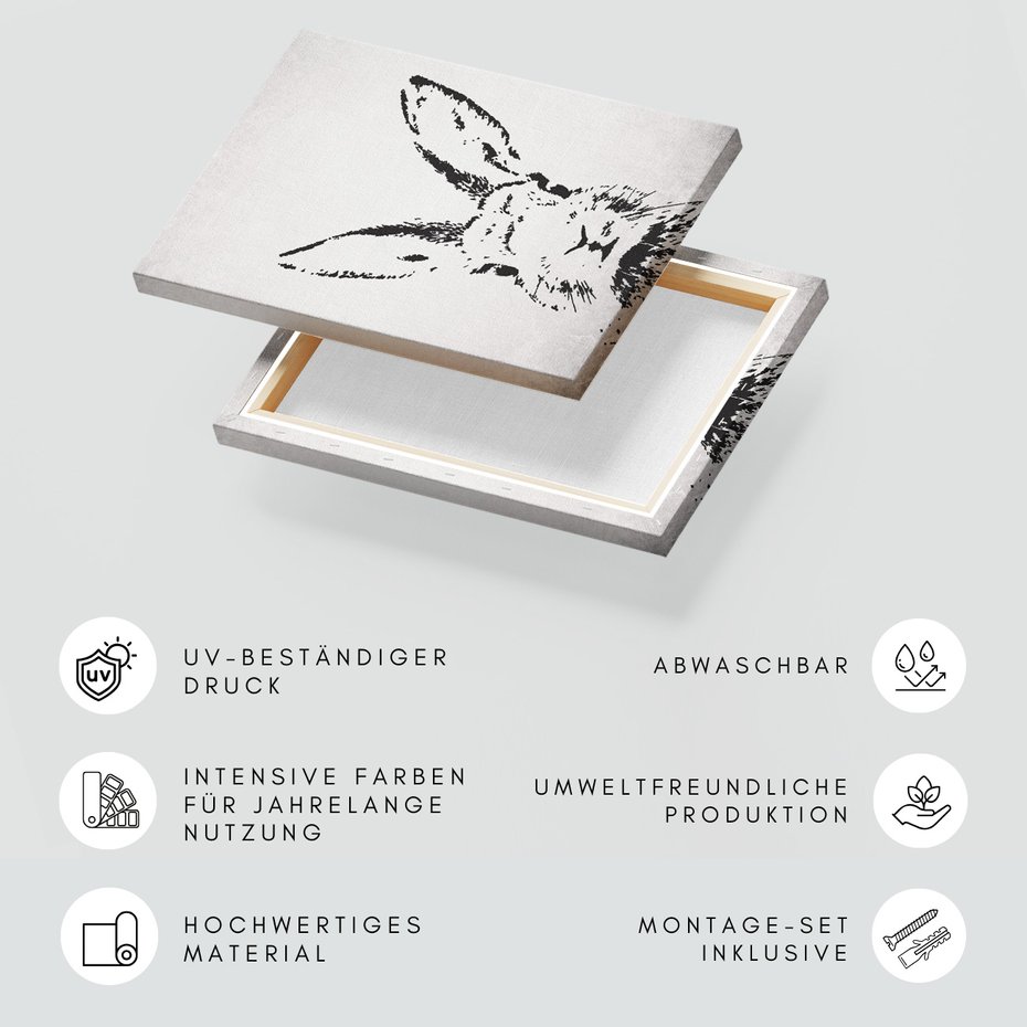 Obraz na płótnie - królik, zwierzę, portret