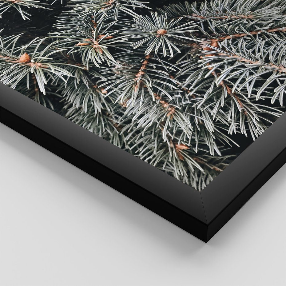 Zestaw obrazy w ramie, plakaty - igły, kawa, sweter - rama czarna