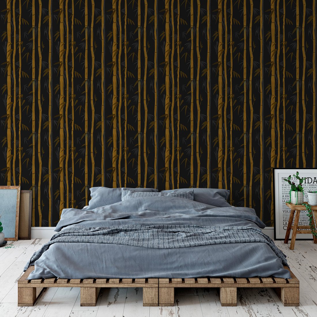 Tapeta - bambus, liście, natura