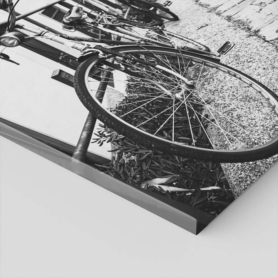 Obraz na płótnie - rowery, ulica, miasto