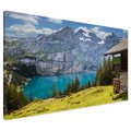 Obraz na płótnie - góry, jezioro, las