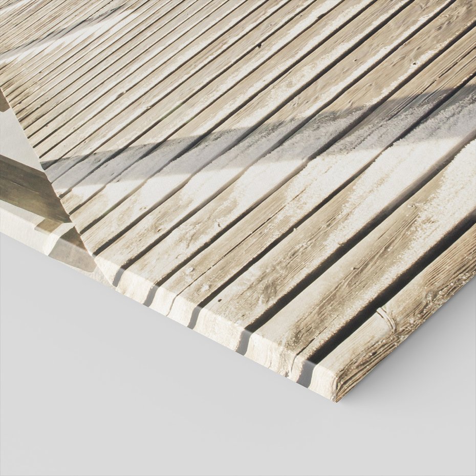 Obraz na płótnie - pomost, jezioro, drewno