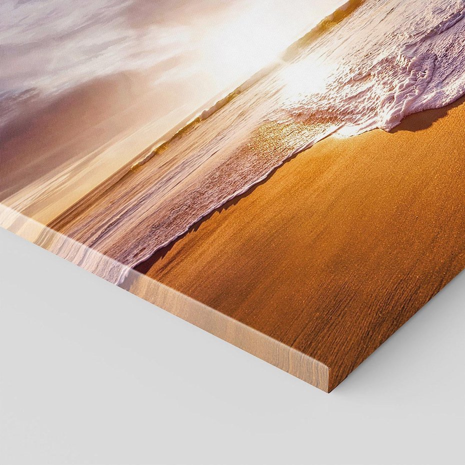 Obraz na płótnie - plaża, morze, zachód słońca