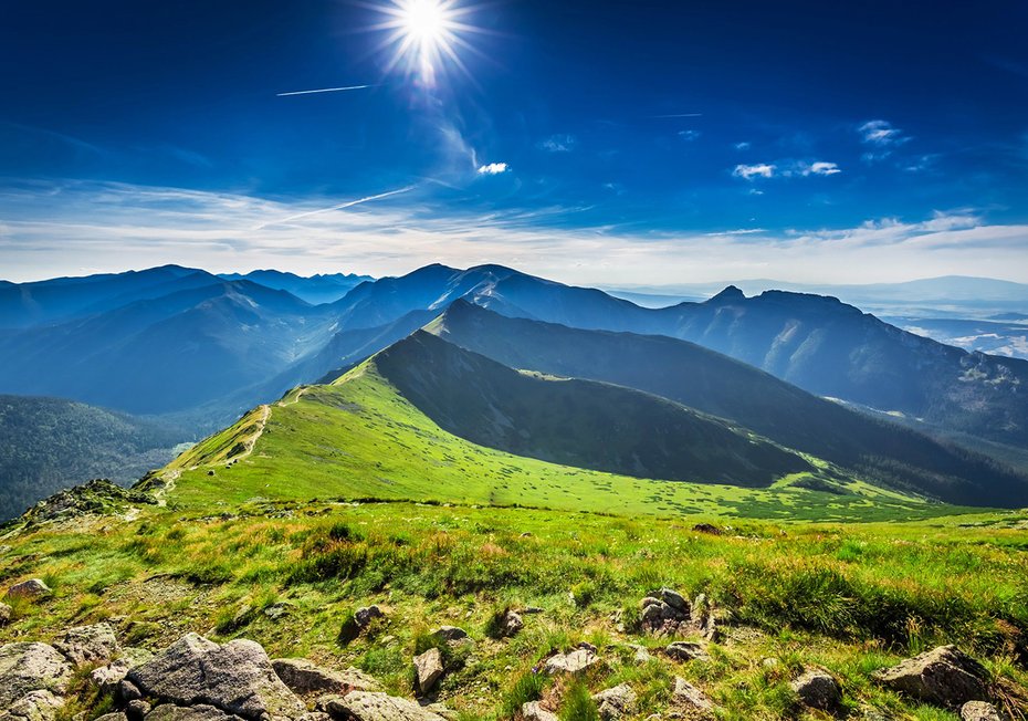 Fototapeta - góry, krajobraz, niebo