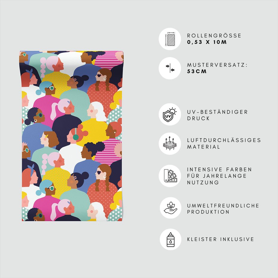 Tapeta - kobiety, ilustracja, portrety