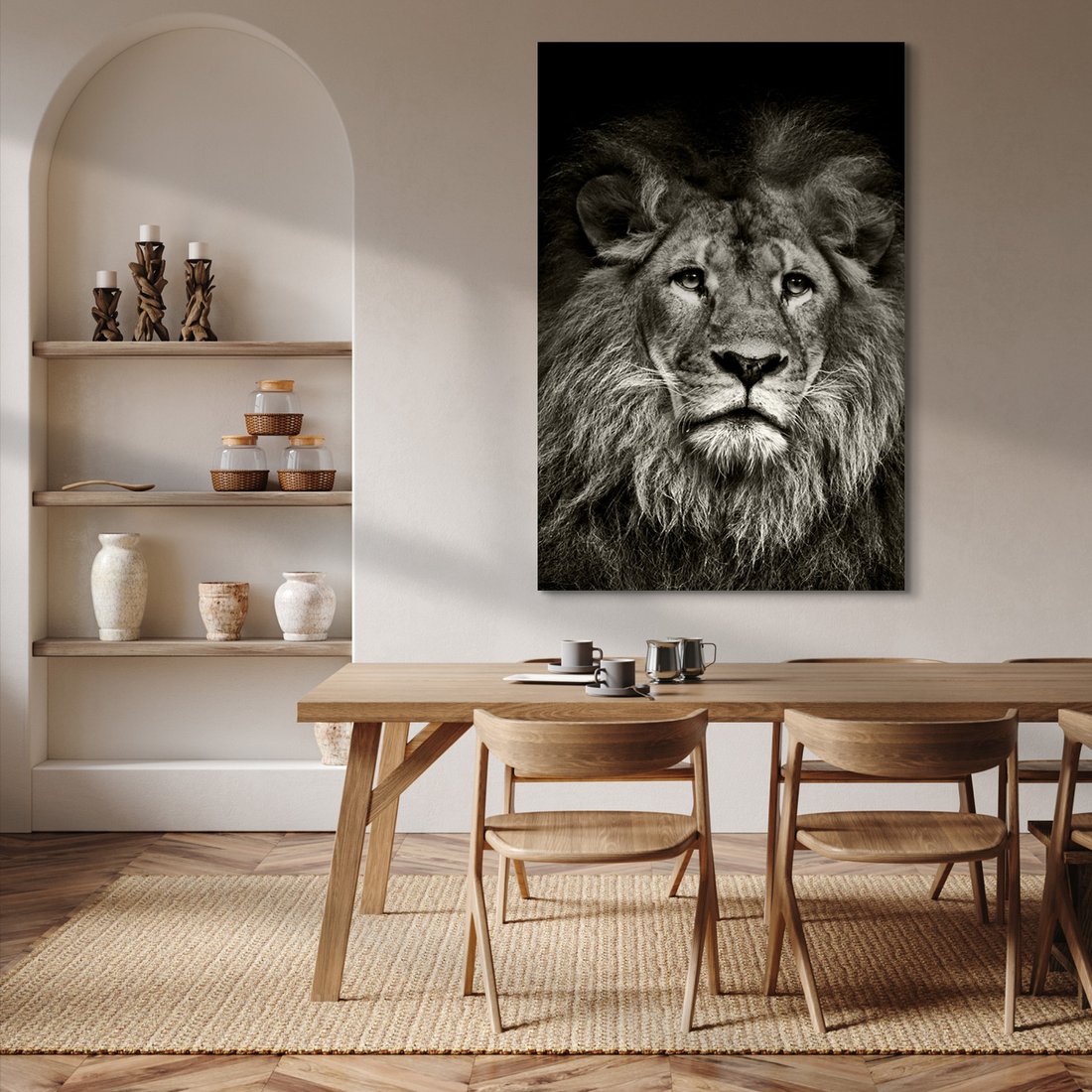 Obraz na płótnie - Lew, Portret, Drapieżnik