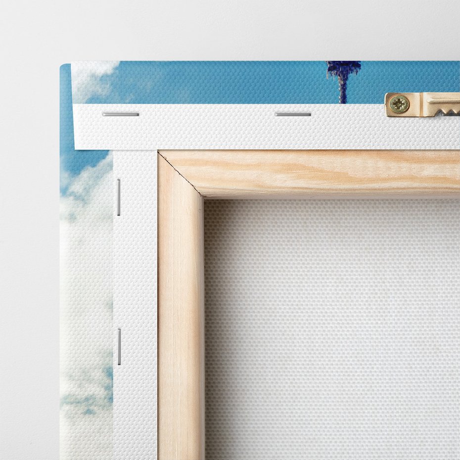 Obraz na płótnie - Wieża Eiffla, Paryż, most