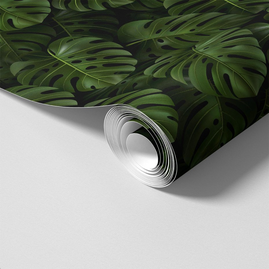 Tapeta - liście, monstera, tropiki