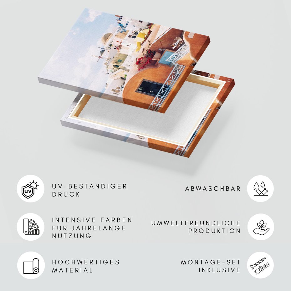 Obraz na płótnie - Santorini, Grecja, miasto