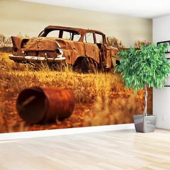 Fototapeta - złom, auto, rdza