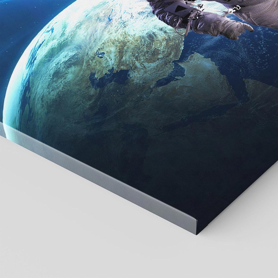 Obraz na płótnie - kosmos, astronauta, planeta