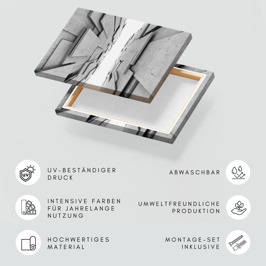 Obraz na płótnie - abstrakcja, beton, geometria