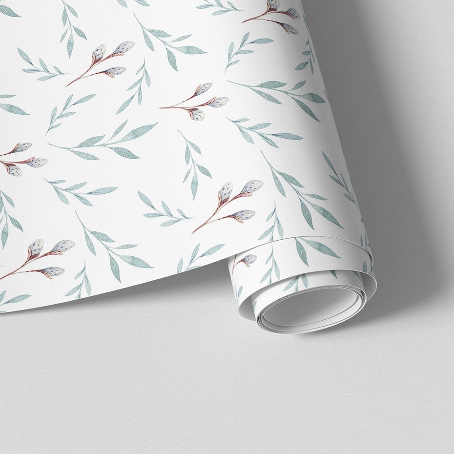 Tapeta - liście, gałązki, wiosna