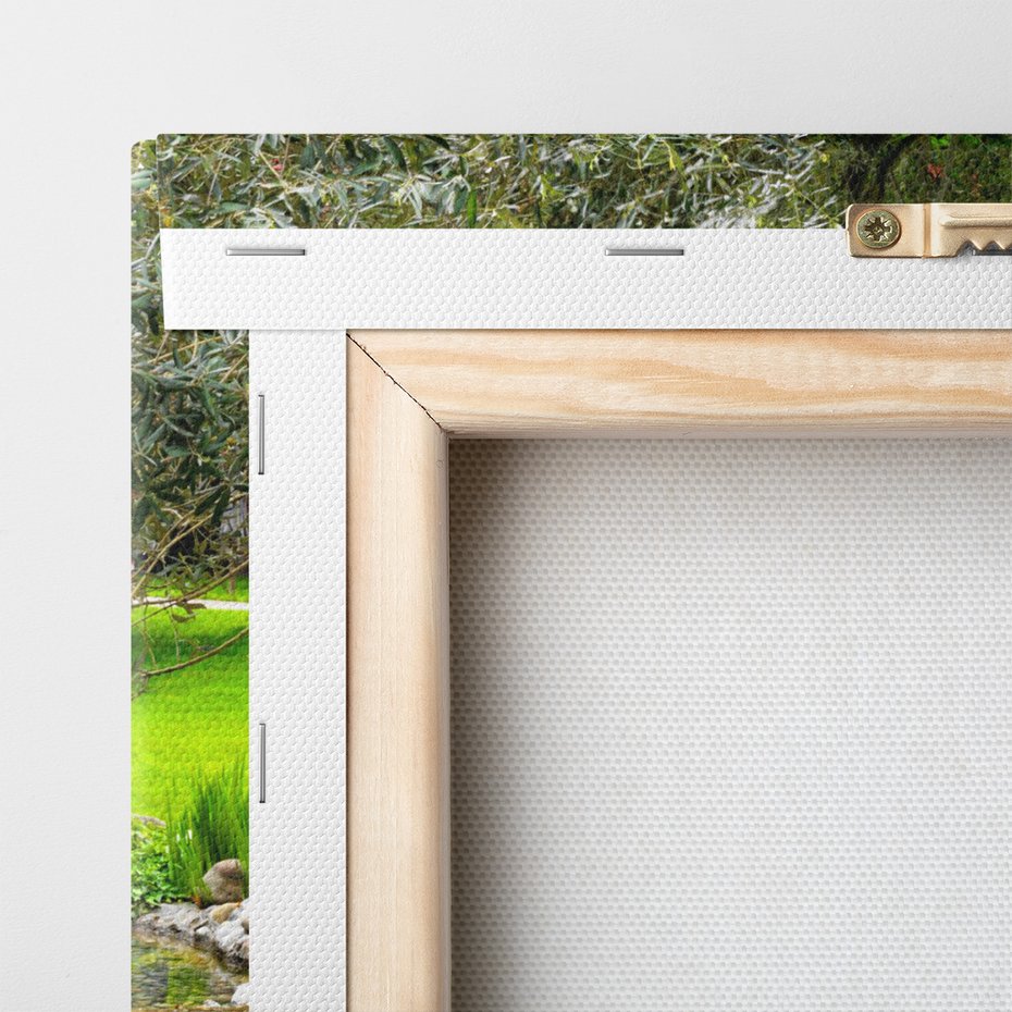 Obraz na płótnie - krajobraz, woda, ogród