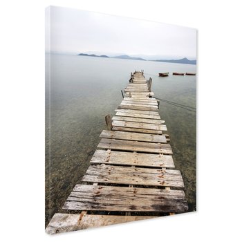 Obraz na płótnie - pomost, woda, jezioro
