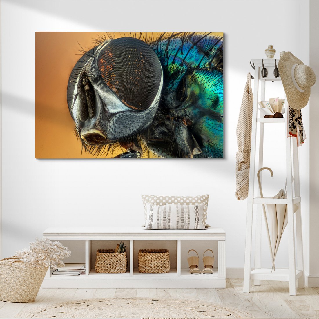 Obraz na płótnie - owad, mucha, makro