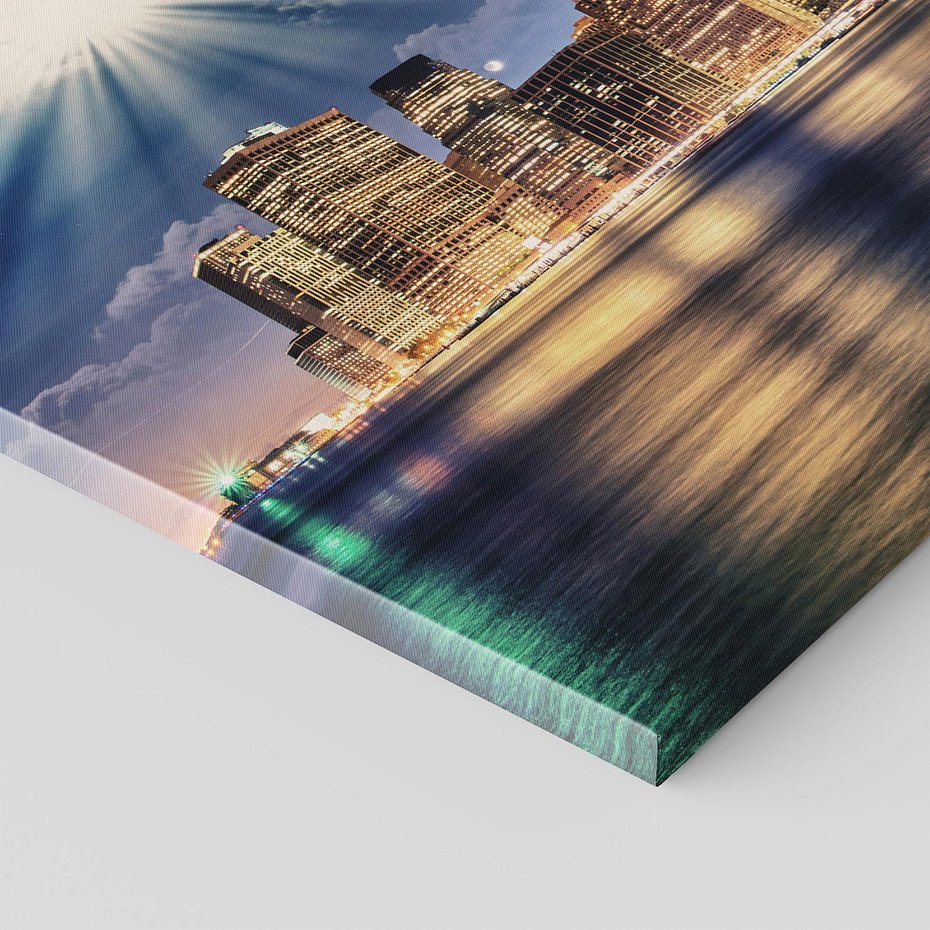 Obraz na płótnie - miasto, noc, niebo