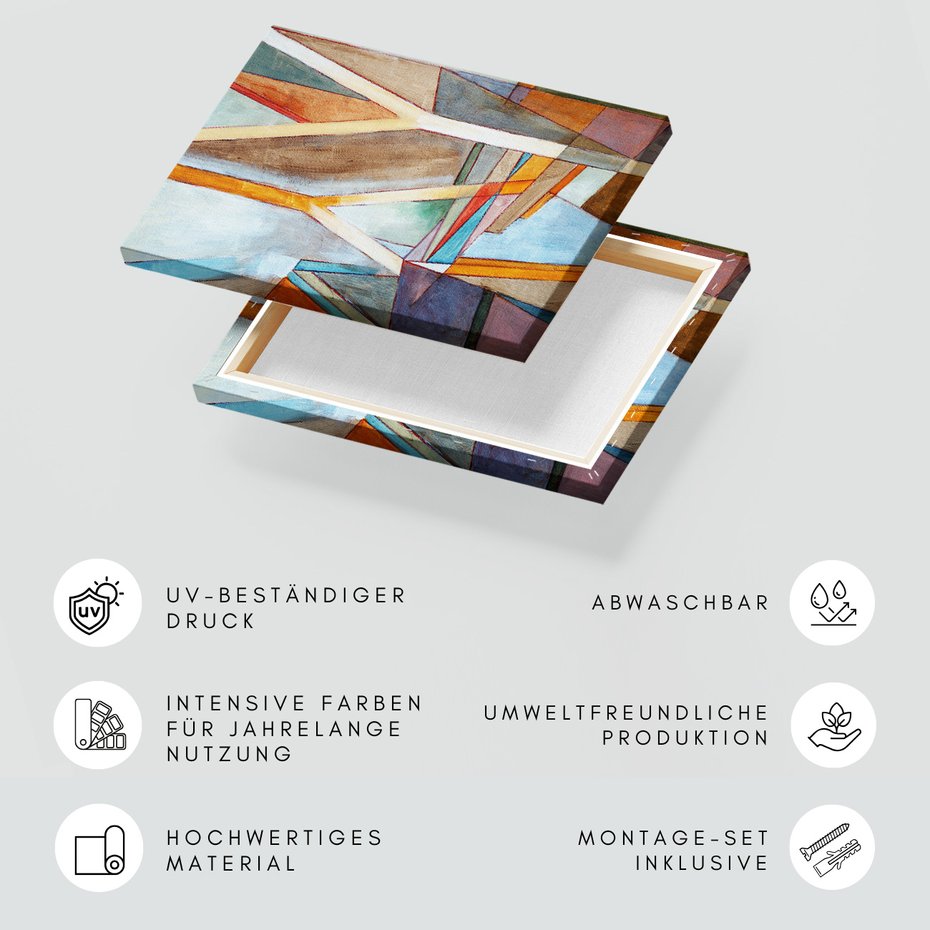 Obraz na płótnie - abstrakcja, geometria, kolory