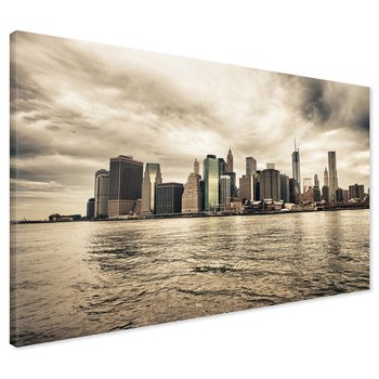 Obraz na płótnie - miasto, woda, budynki
