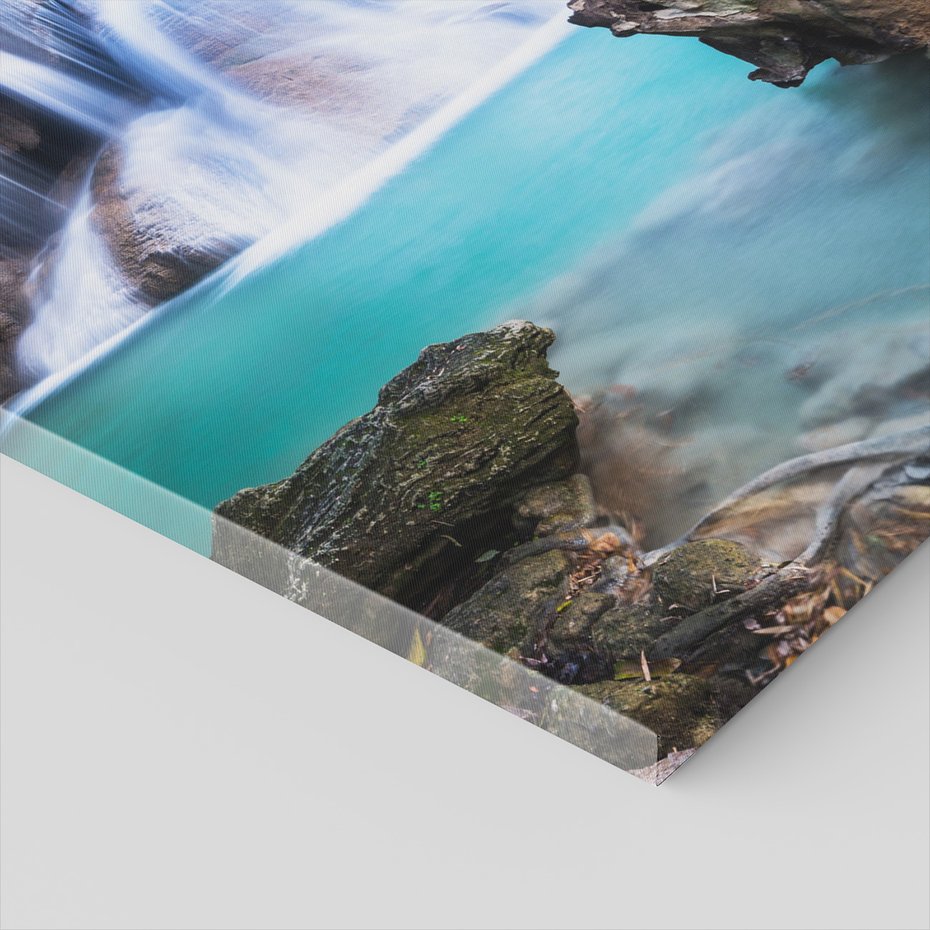 Obraz na płótnie - wodospad, natura, krajobraz