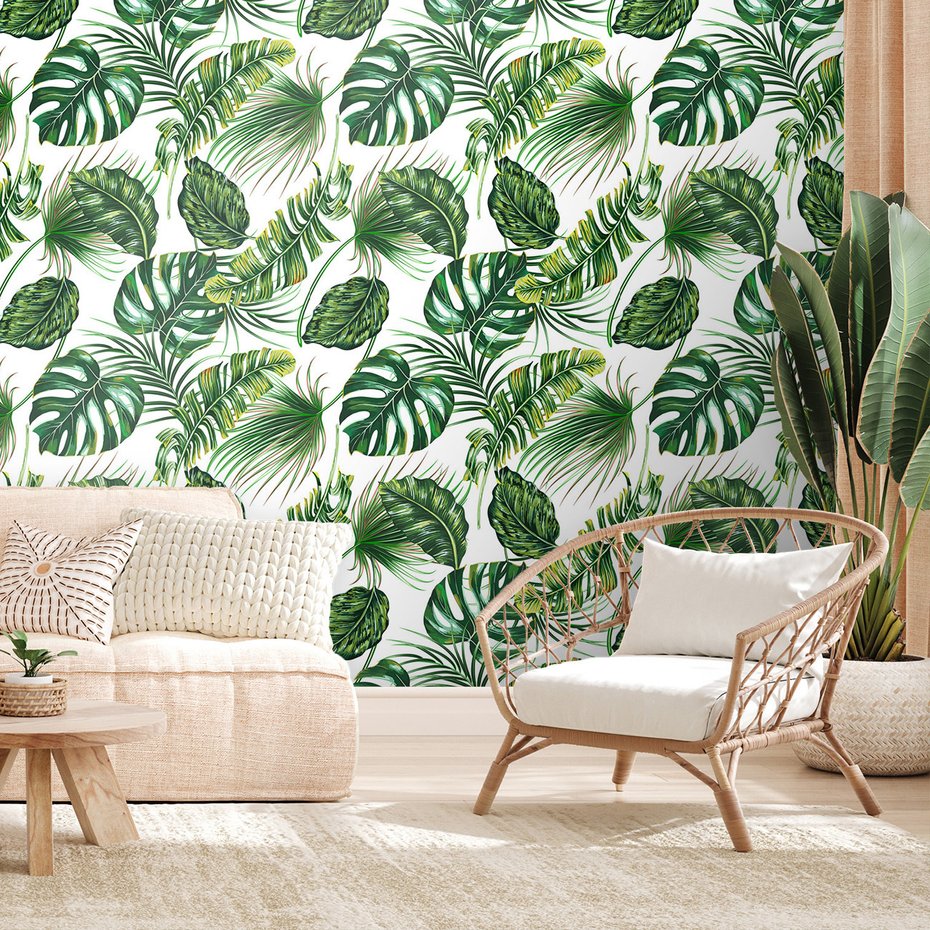 Tapeta - liście, tropiki, dżungla