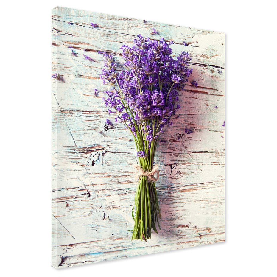 Obraz na płótnie - kwiaty, lawenda, bukiet
