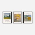 Zestaw obrazy w ramie, plakaty - Van Gogh, obrazy, sztuka - rama czarna