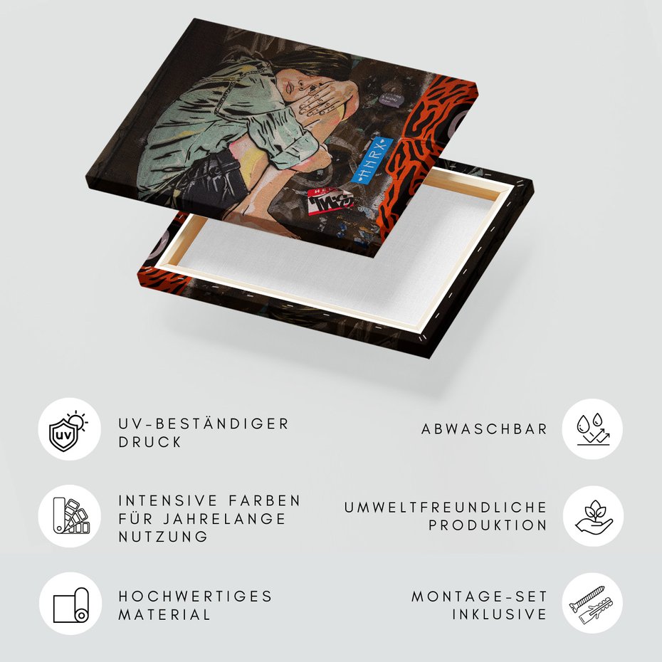 Obraz na płótnie - graffiti, ściana, sztuka