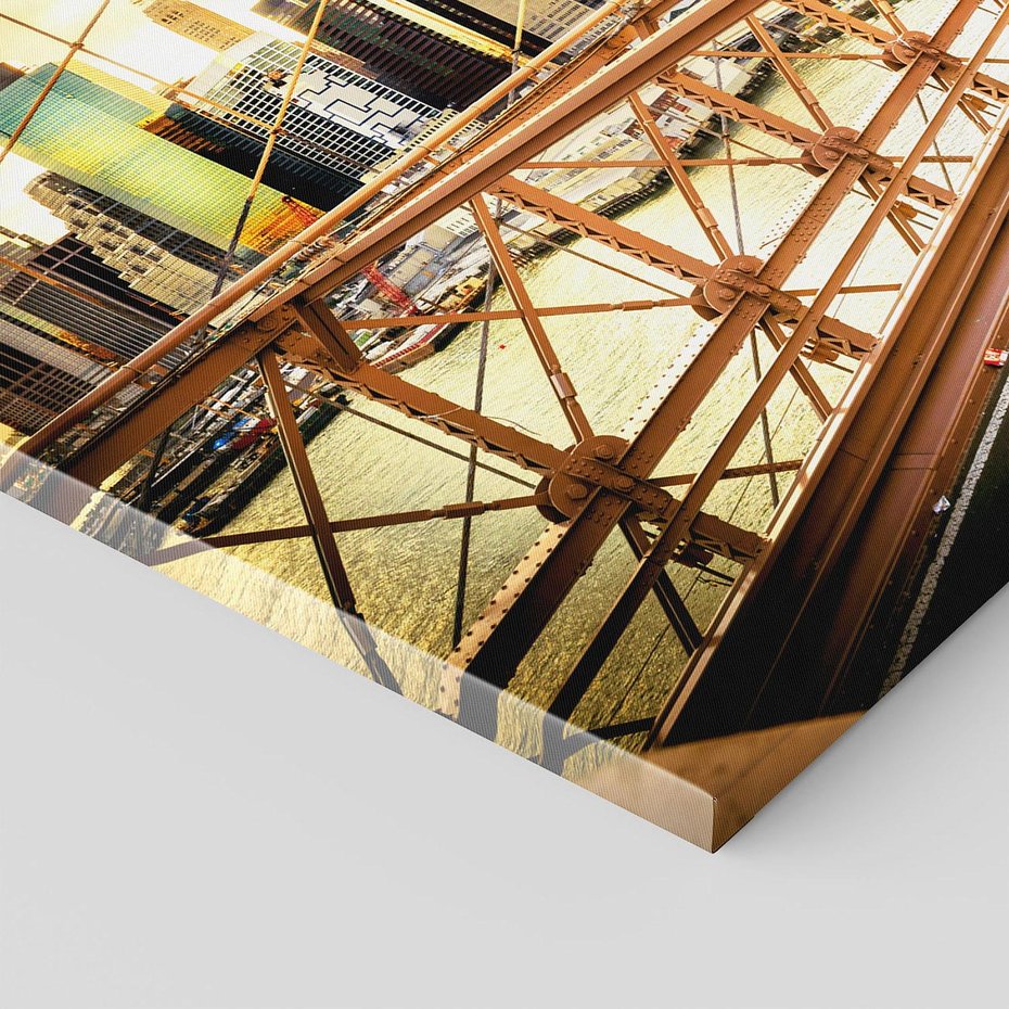 Obraz na płótnie - miasto, most, samochody