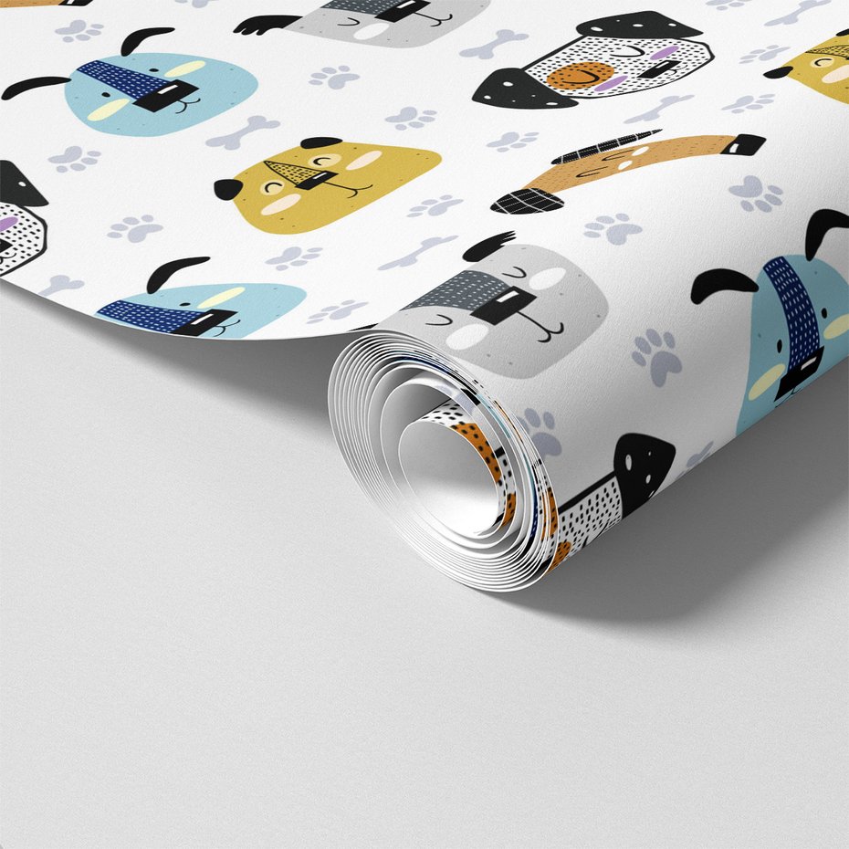 Tapeta - dziecięca, pies, kość,