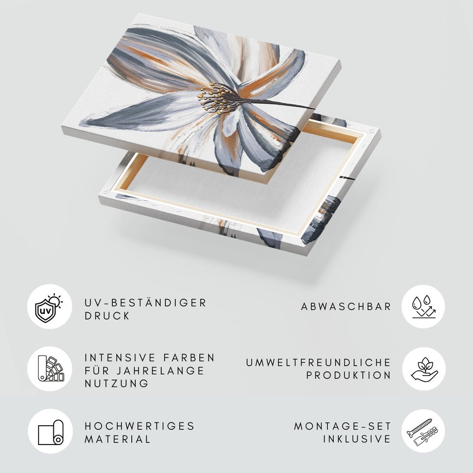 Obraz na płótnie - kwiat, abstrakcja, płatki