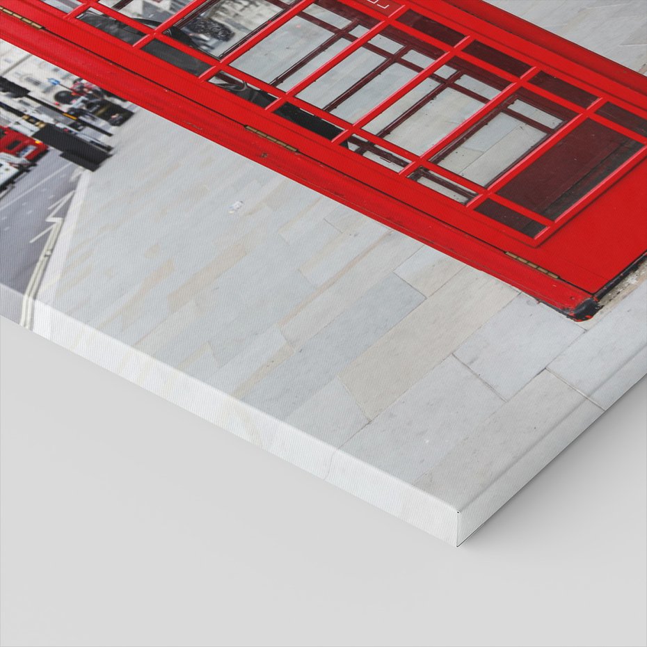 Obraz na płótnie - budka telefoniczna, Londyn, miasto