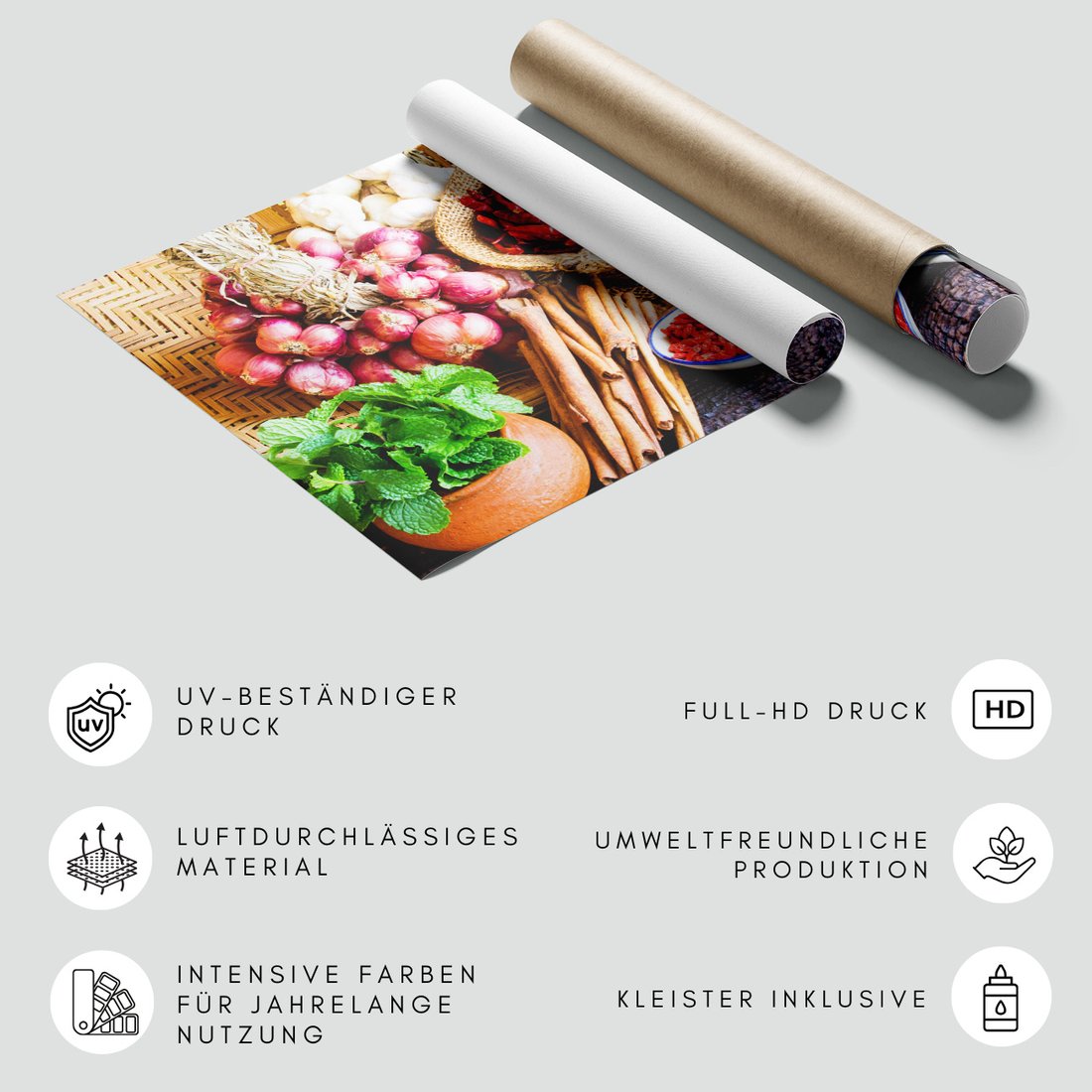 Fototapeta - przyprawy, warzywa, jedzenie