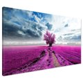 Obraz na płótnie - krajobraz, pole, drzewo