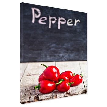 Obraz na płótnie - papryka, jedzenie, czerwony
