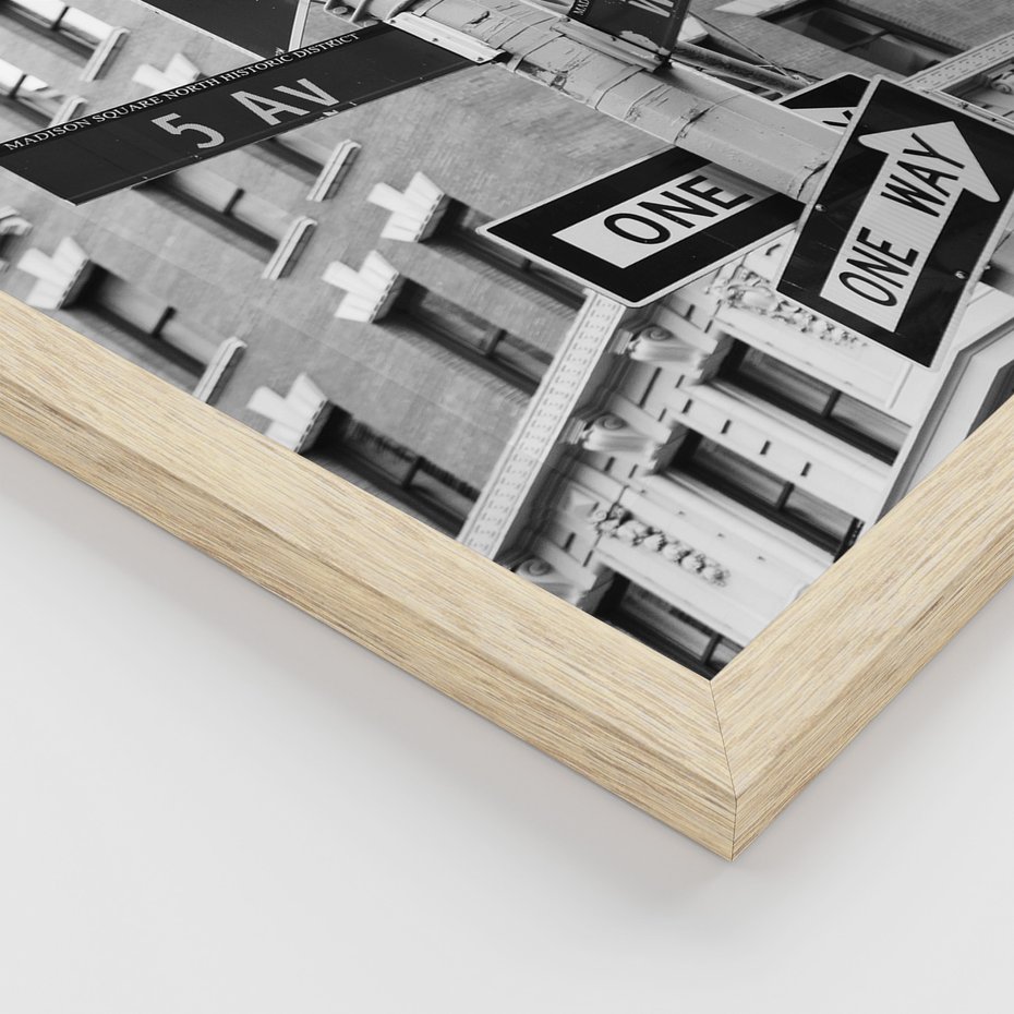 Zestaw obrazy w ramie, plakaty - miasto, architektura, budynki - rama drewno