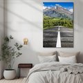 Obraz na płótnie - góry, droga, krajobraz