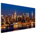 Obraz na płótnie - miasto, noc, budynki