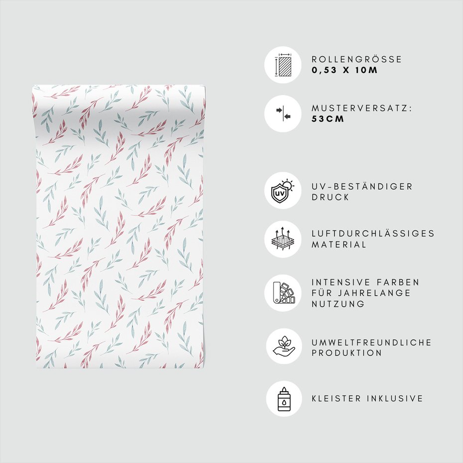 Tapeta - liście, gałązki, tło