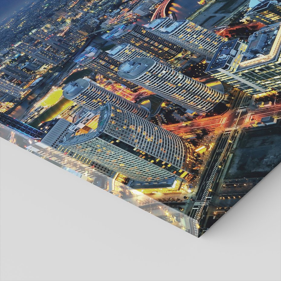 Obraz na płótnie - miasto, góra, budynki