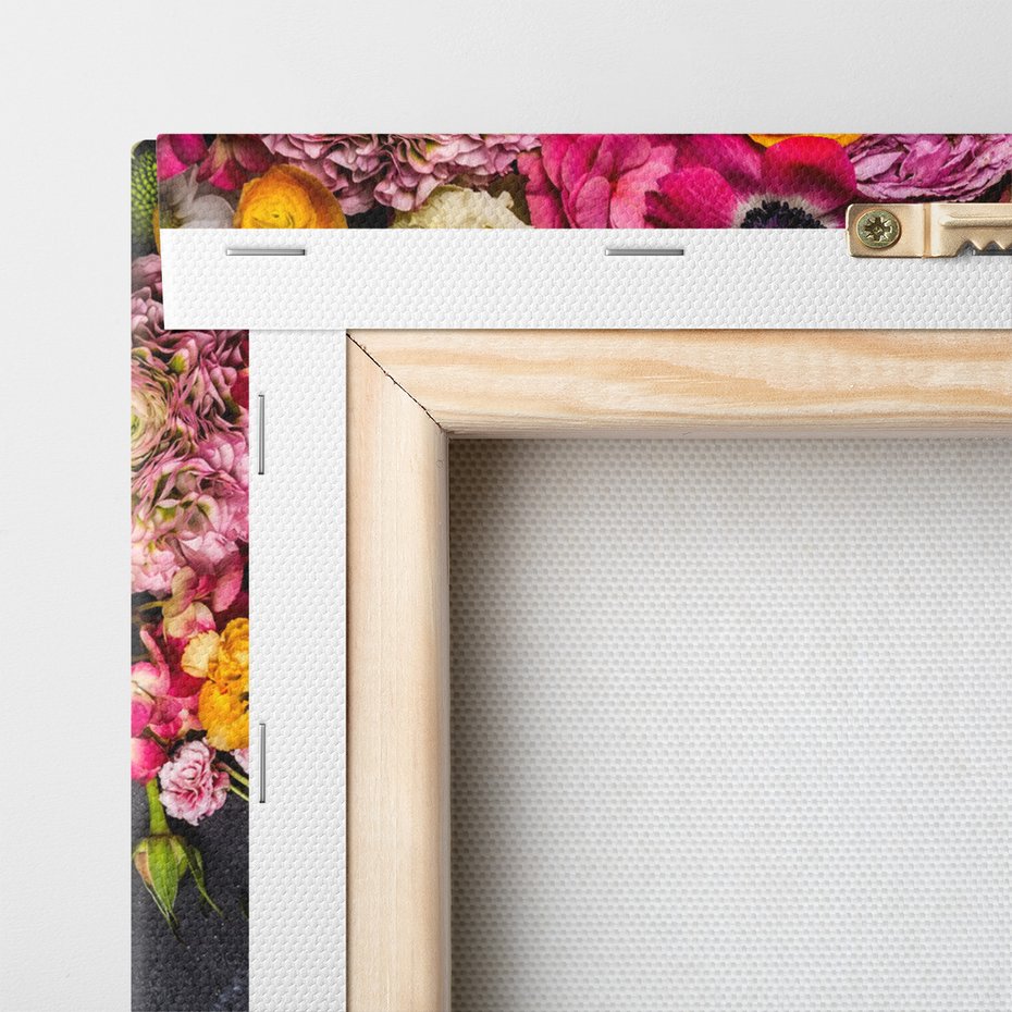 Obraz na płótnie - kwiaty, abstrakcja, tło