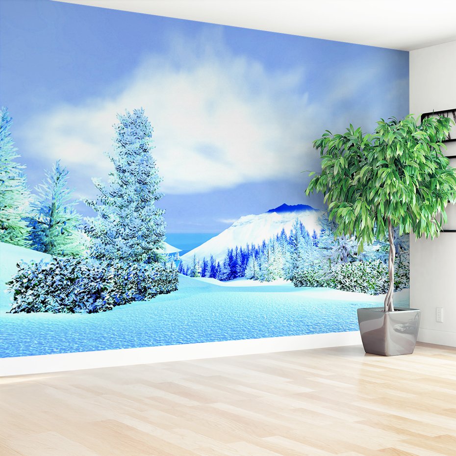 Fototapeta - zima, śnieg, góry