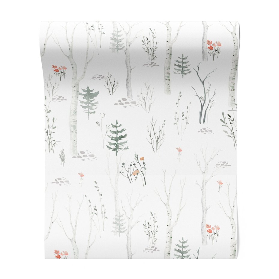 Tapeta - drzewa, brzozy, las