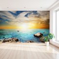 Fototapeta - morze, skały, słońce