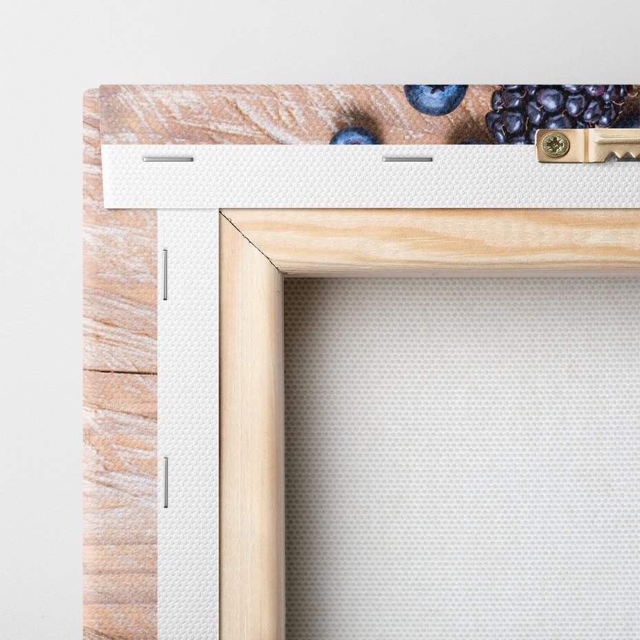 Obraz na płótnie - owoce, jagody, maliny