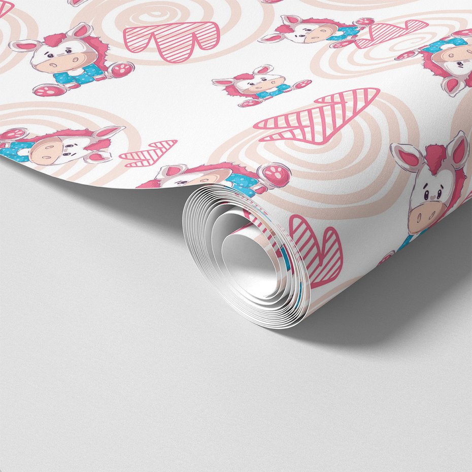 Tapeta - dziecięca, zwierzę, ilustracja,